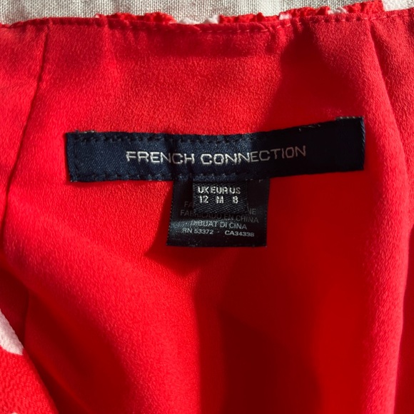 French Connection Midi Dress in Red Smudge Print - Picture 4 of 6